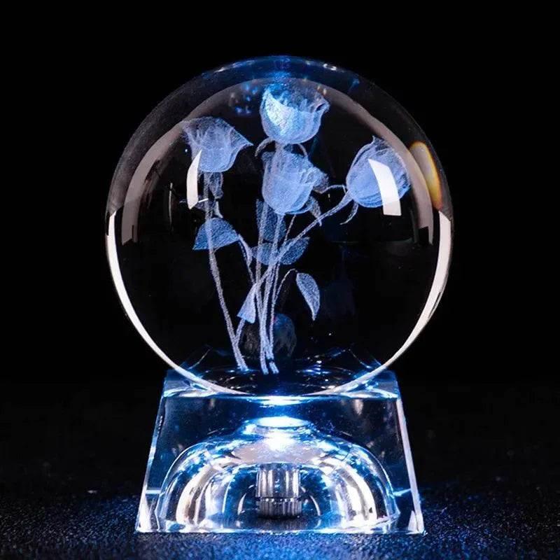 3D LED Crystal Ball Collectible