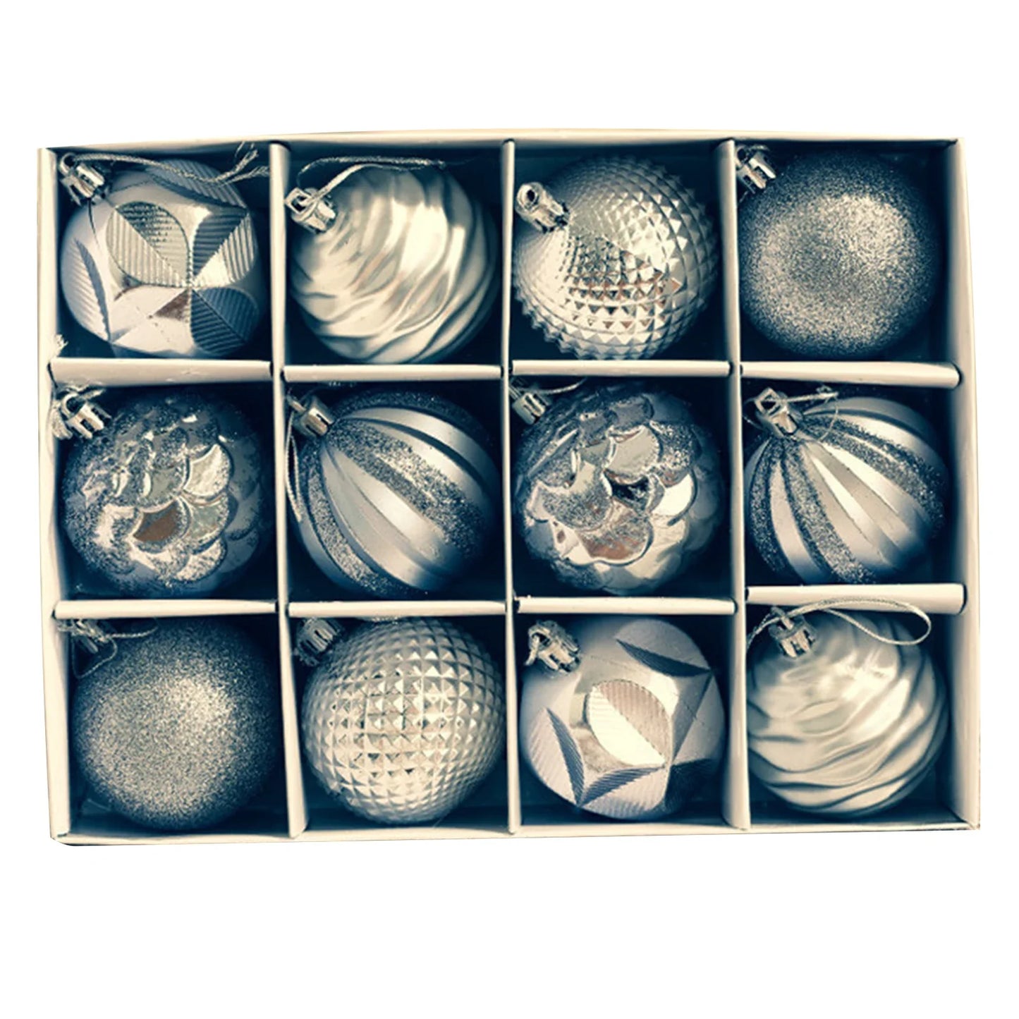 12PCS 6CM Christmas Ball Ornaments Tree Decorations For Holiday Wedding Party Christmas Ball Set Christmas Tree Decor Pendant