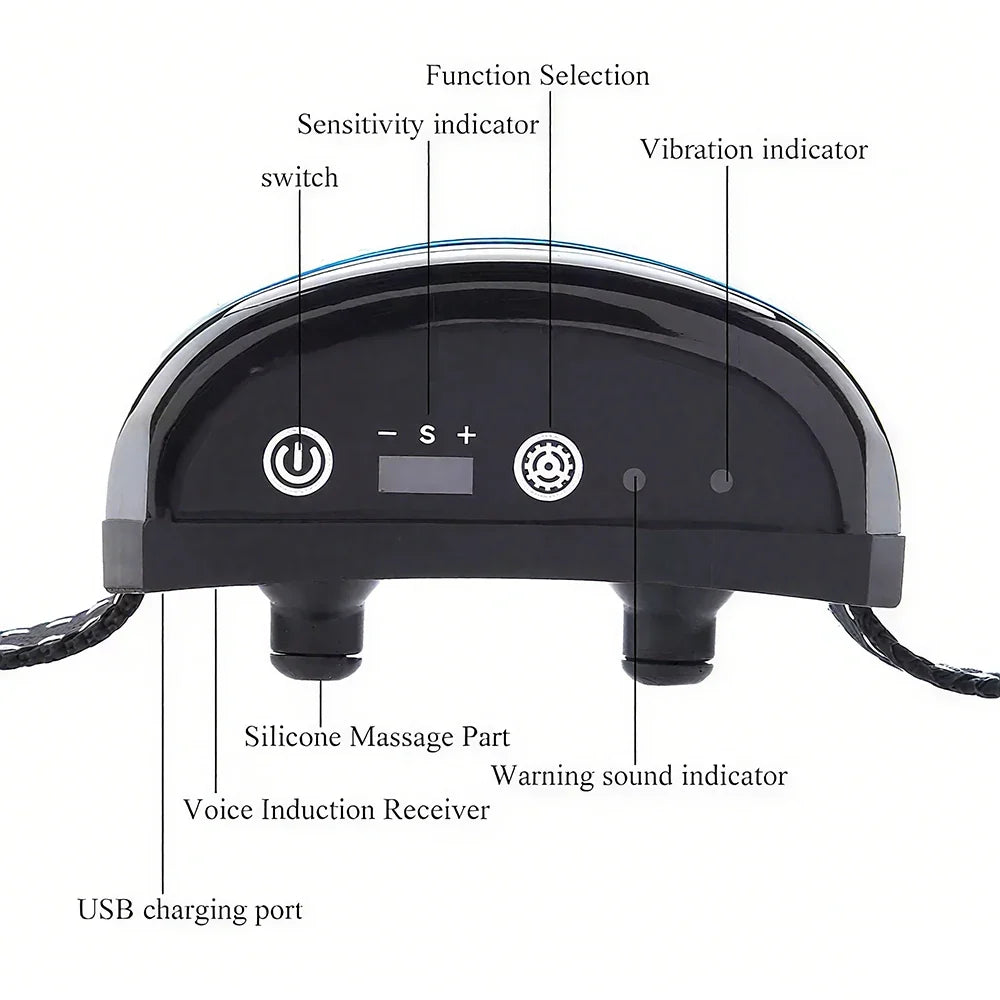 Intelligent Electric Ultrasonic Stop Barking Vibration Anti Bark Collar Stop Bark Training Collar for Dogs Stopper USB Charging