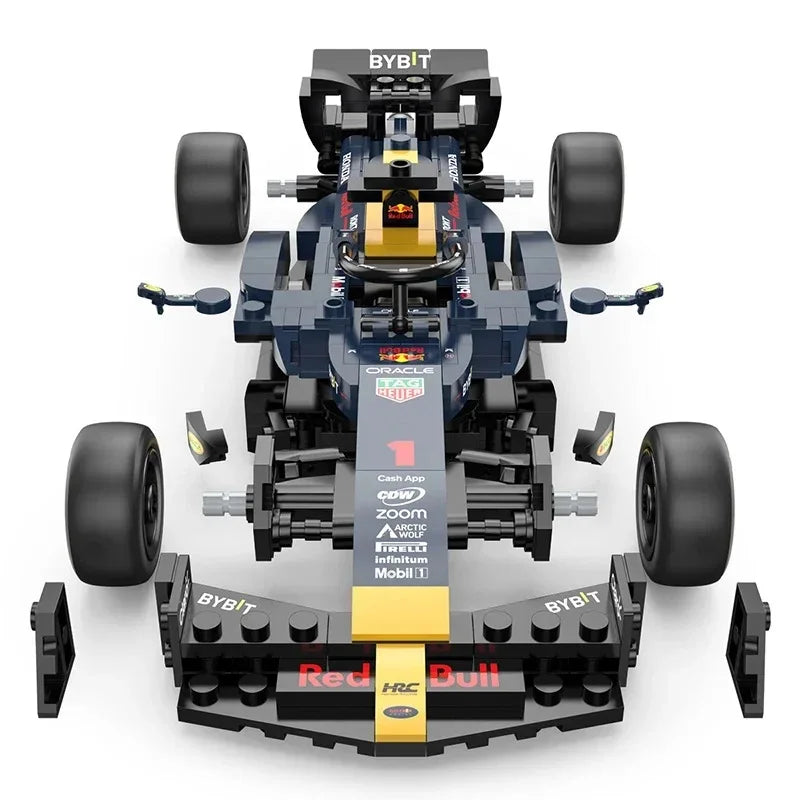1/24 2023 F1 Red Bull RB19 #1 Max Verstappen #11 Perez Formula Racing Car Building Block Model Assembling Toy Vehicle Bricks