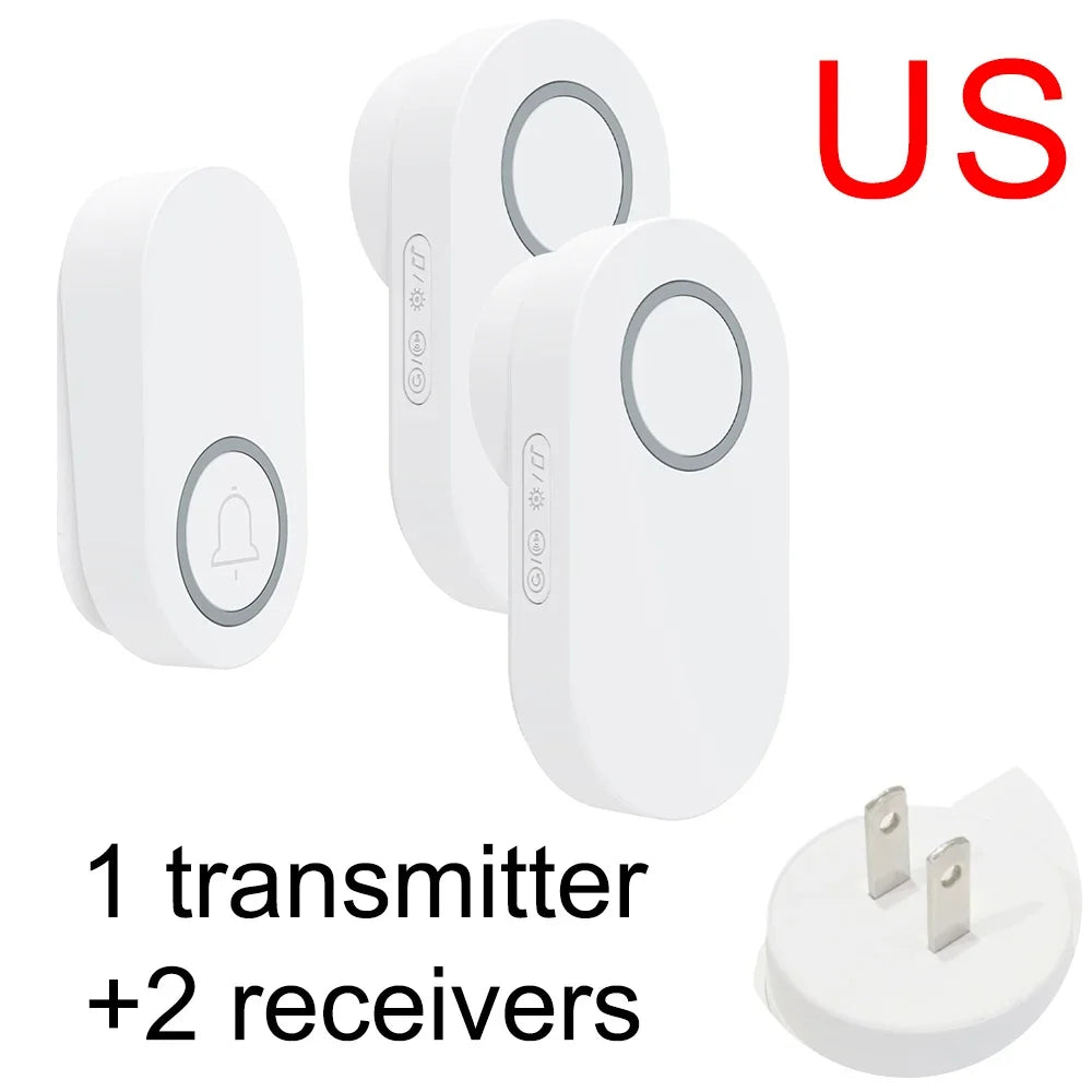 Self-Pow remote control doorbell AB door household waterproof long-distance intelligent electronic wireless doorbell
