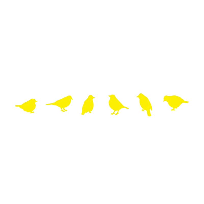 Birds Vinyl Wall Sticker Modern Home Decoration, DIY Creative Bird Decal For Car Window Laptop Decor