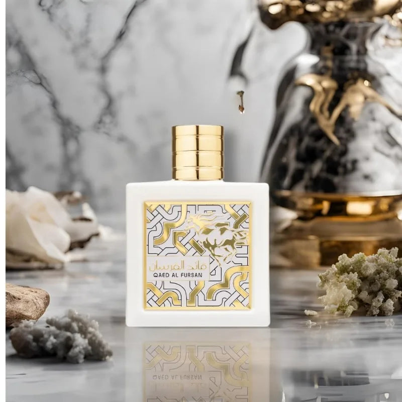 Lattafa Qaed Al Fursan for Men, Eau de Parfum Spray, 3.04 Ounce