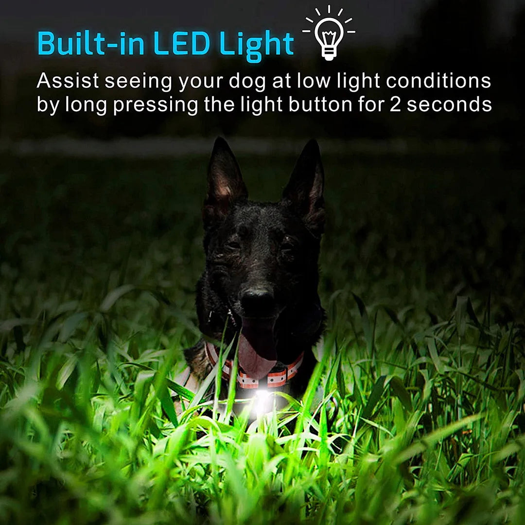 H880 Black Remote Dog Training Collar, For 1/2/3 Dogs, Shock, vibration and beep Function, Rechargeable and Waterproof