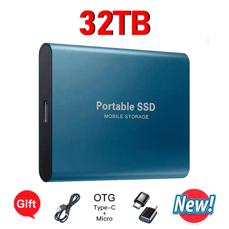 Reliable Brand 1TB External Hard Drive  Portable SSD  2TB 4TB  USB 3.1 High Speed Solid State Disk Data Storage