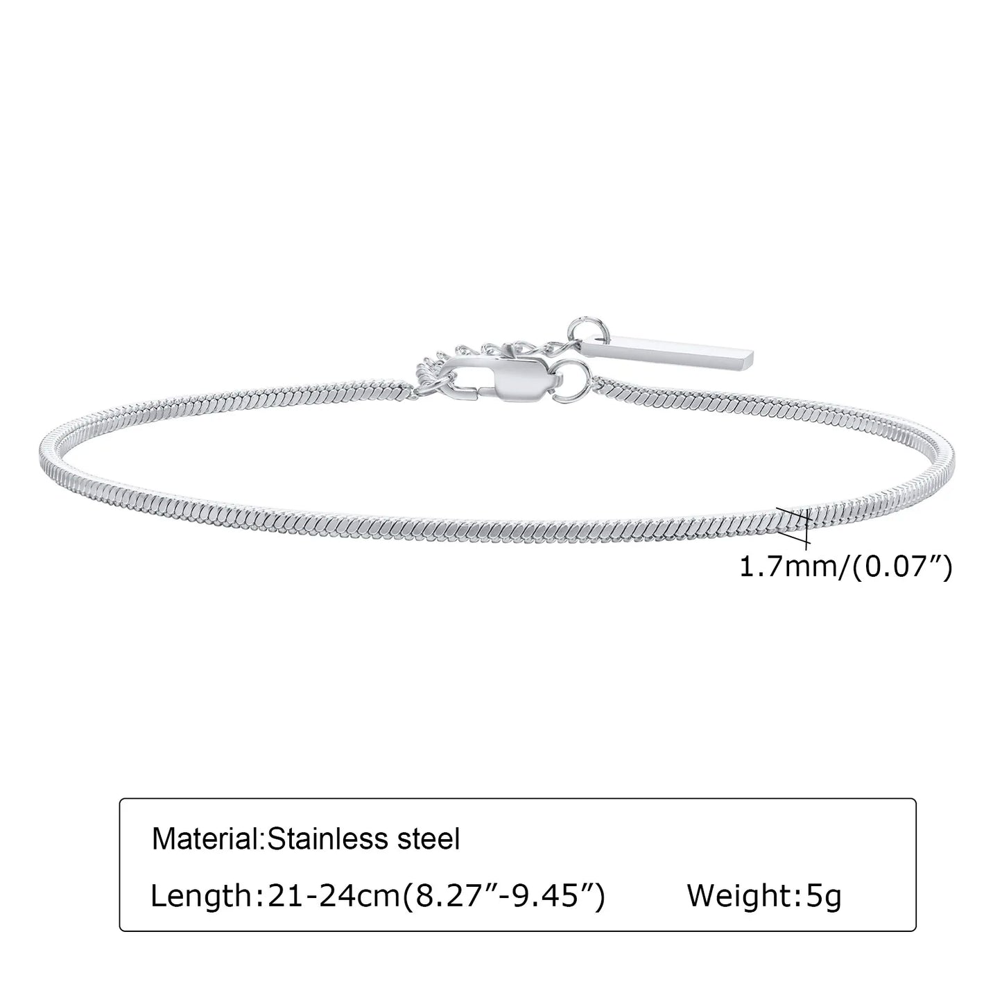 1/2/3pcs Chain Bracelet for Men Women,Stainless Steel Twisted Rope Cuban Chain Wristband,Hip Hop Minimalist Jewelry Gift