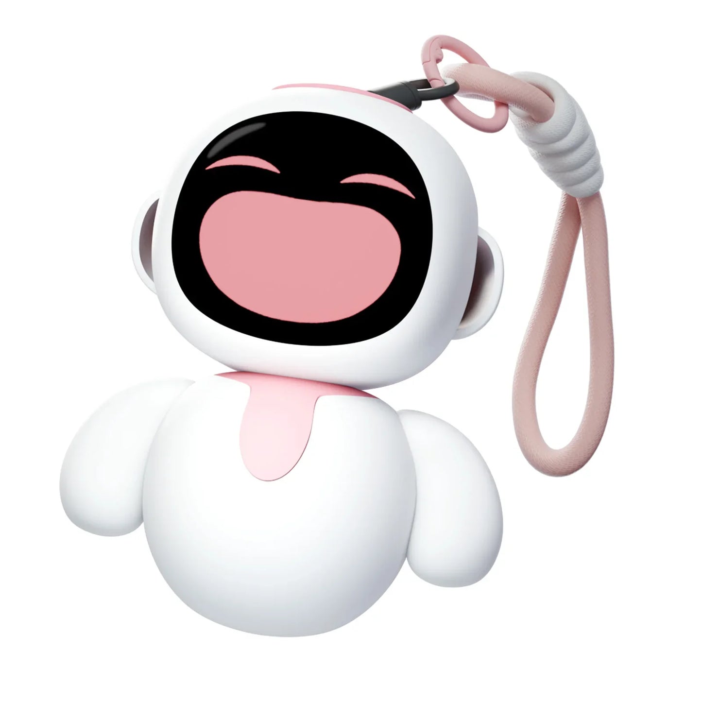 Eiliko Coral Pink - Your Tiny AI Charm Robot That Matches Every Daily Outfit, Fun Electronic Pendant Toys, for Couples and Best Friends.
