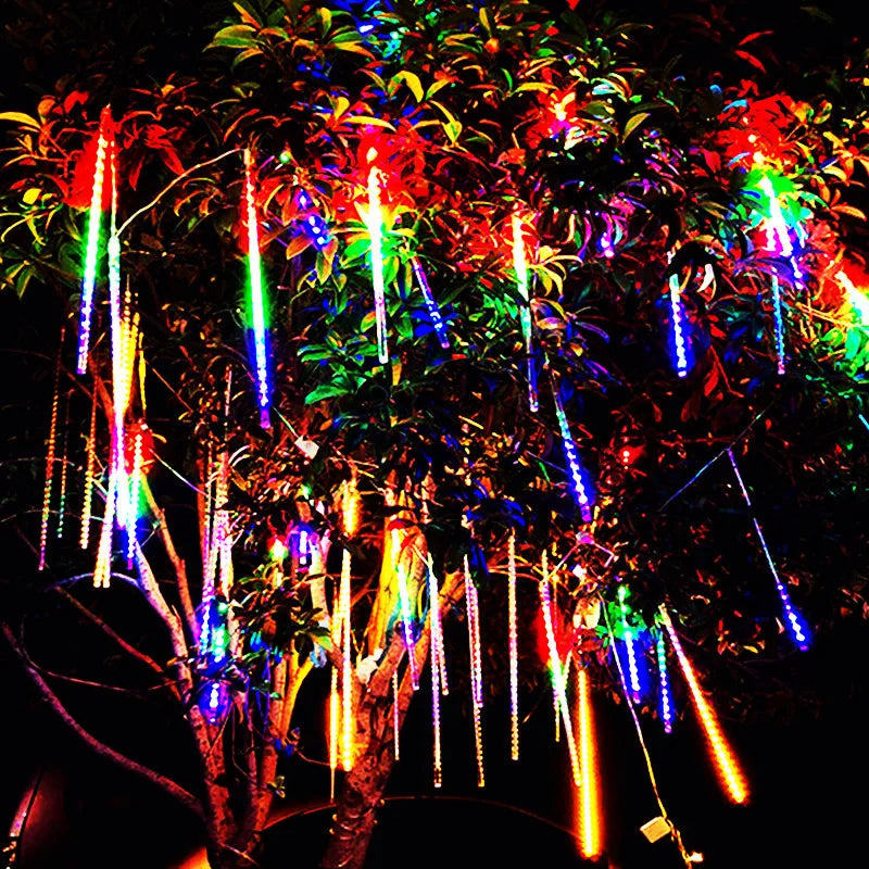Outdoor LED Meteor Shower Lights Led Street Garland Fairy String Light Waterproof for Christmas Party Garden Holiday Decorations