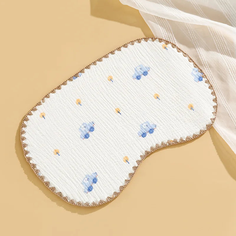 Newborn Baby 10-layer Cotton Gauze Flat Pillow Newborn Pillow Towel Baby Cloud Pillow Anti-vomiting Pillow