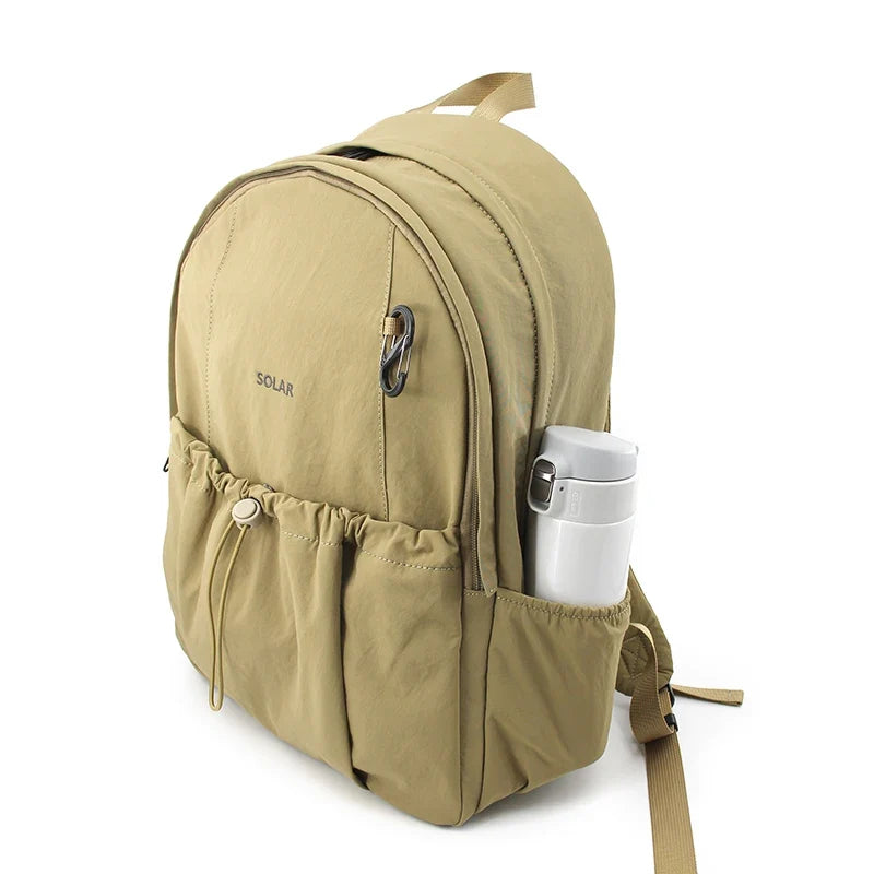 Flower Princess Solar 2025 New Original Women's Backpacks Commuting Travel School Simple Backpack Female Bag for Woman Back Pack