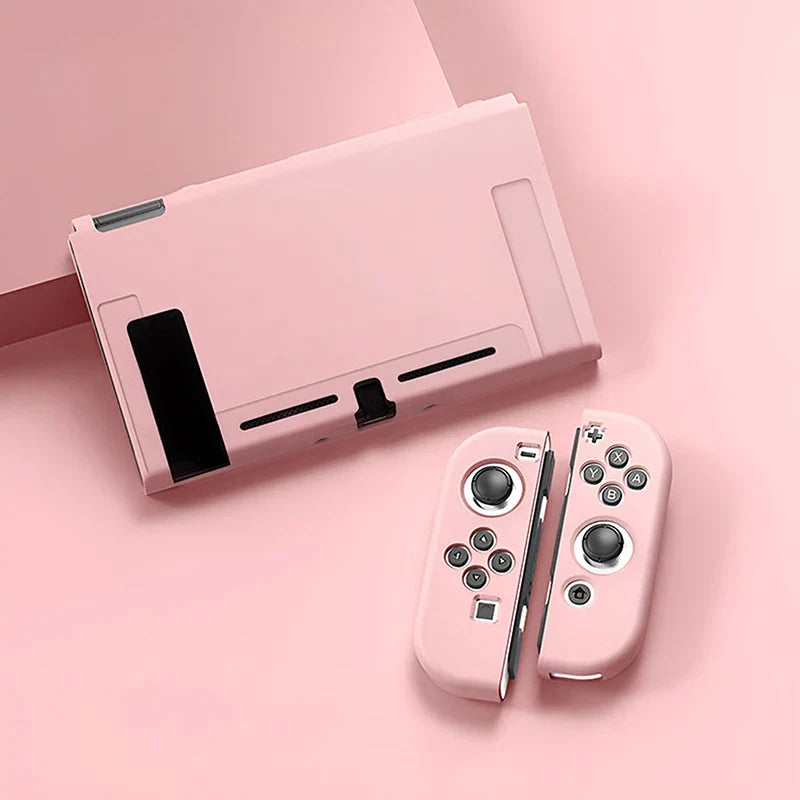 Protective Case Compatible with  Switch OLED Console and Joy-Cons,Switch Can Be Inserted in Dock with Shell Nintendo Switch Skin