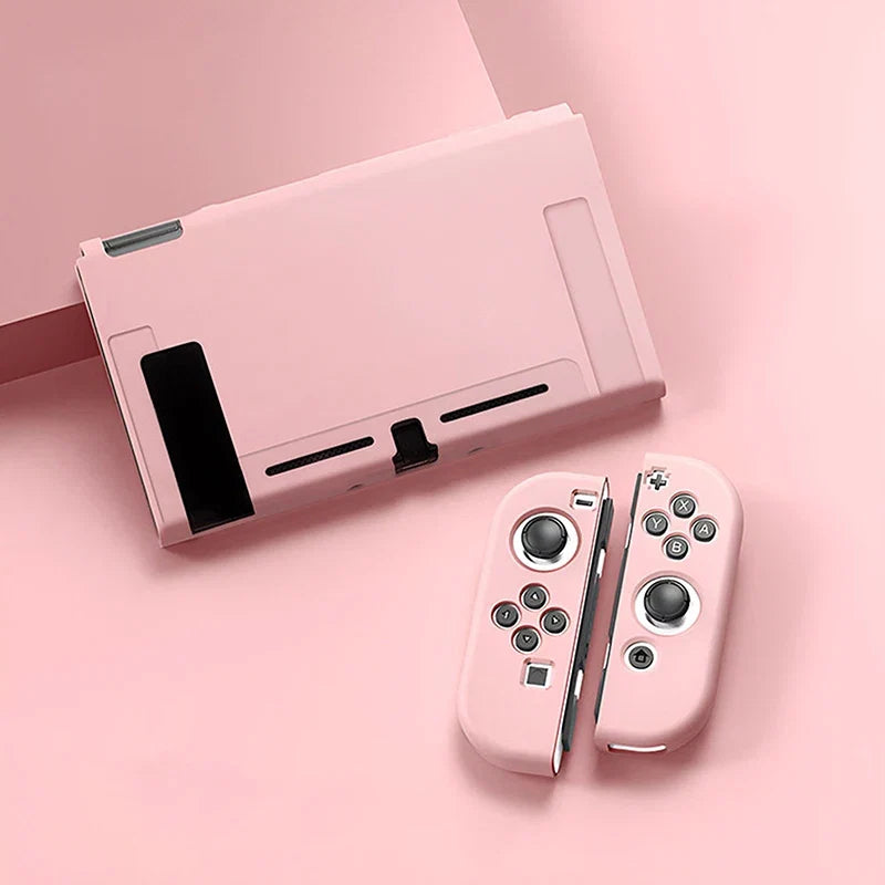 Protective Case Compatible with  Switch OLED Console and Joy-Cons,Switch Can Be Inserted in Dock with Shell Nintendo Switch Skin
