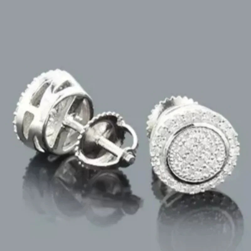 Delicate stud earrings for men and women Square accessories suitable for wedding parties go with everything