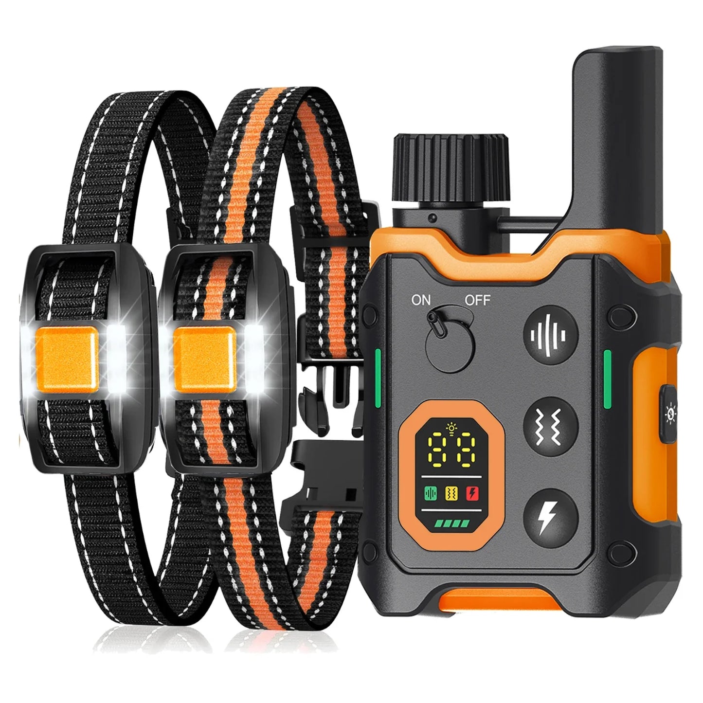 WXRPET 1640Ft Electric Dog Training Collar Remote Control Waterproof Pet BehaviorFor 5-120lbs Puppy With Shock Vibration