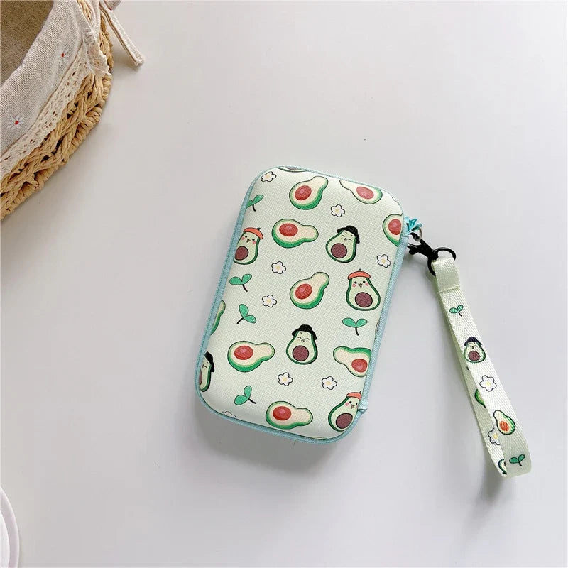 Lanyards Storage Bag Case For R36S R36H RG35XX H R36 Ultra K36 Video Game Console Handbag Pouch Protective Cover Box Accessories