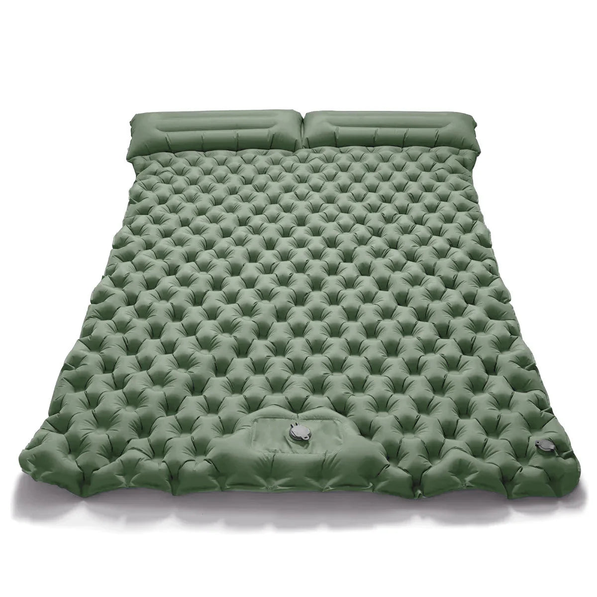 Double Air Mattress Camping Blow Up Bed w/Built-in Pump, Waterproof Portable Thickened for Outdoor Travel.