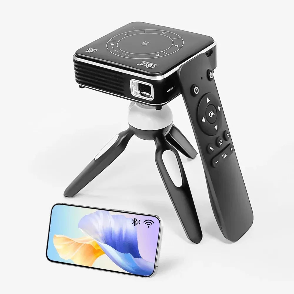 P11 Portable DLP Mini Projector Android 9.0 4K 2GB 4GB DDR4 16GB 32GB ROM Beamer 3000mA Home Cinema 2.4G 5G WiFi LED Projector