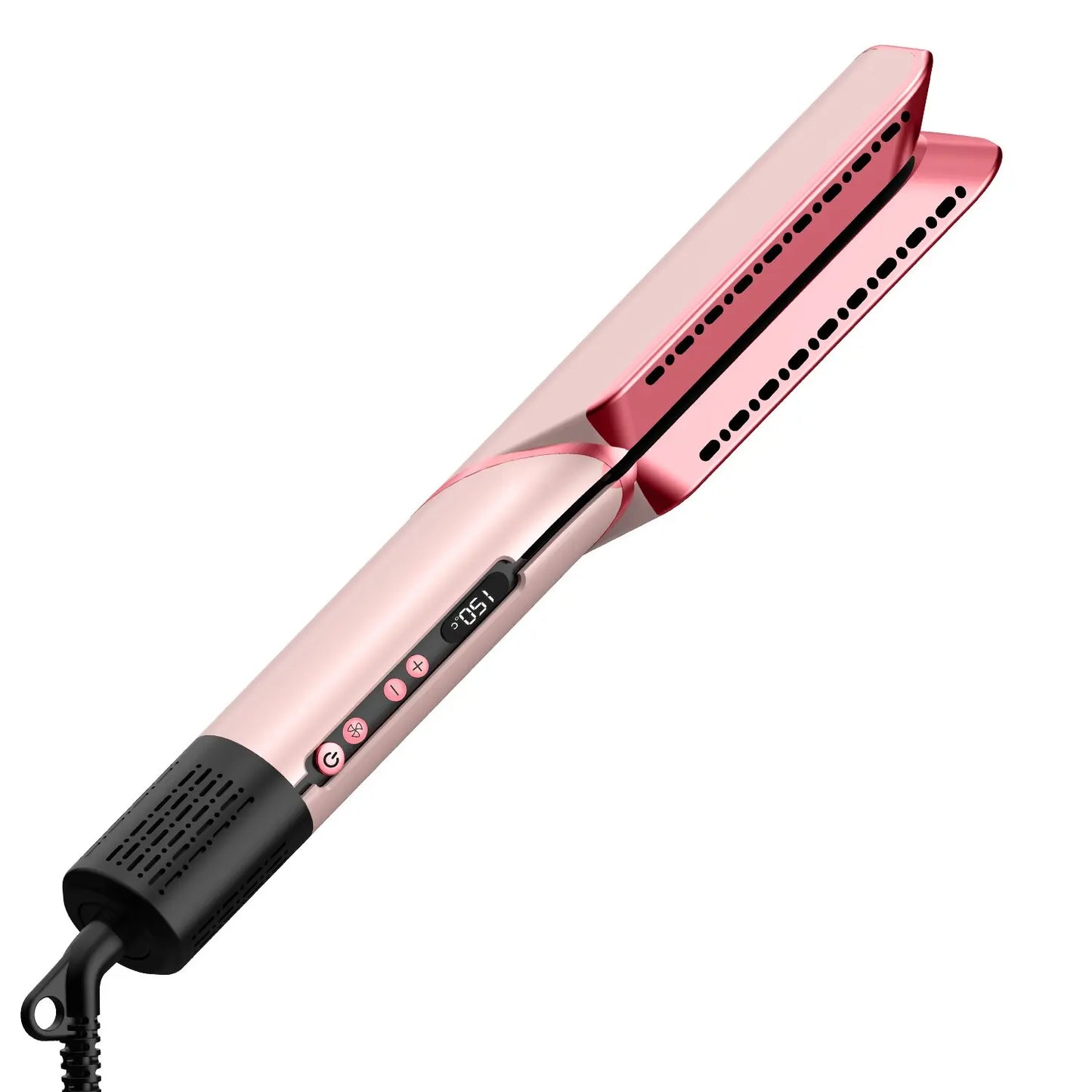 2 in 1 Hair Straightener & Hair Dryer Negative Ion Hair straightener Dry wet use High-Speed Brushless Motor Straightening Brush
