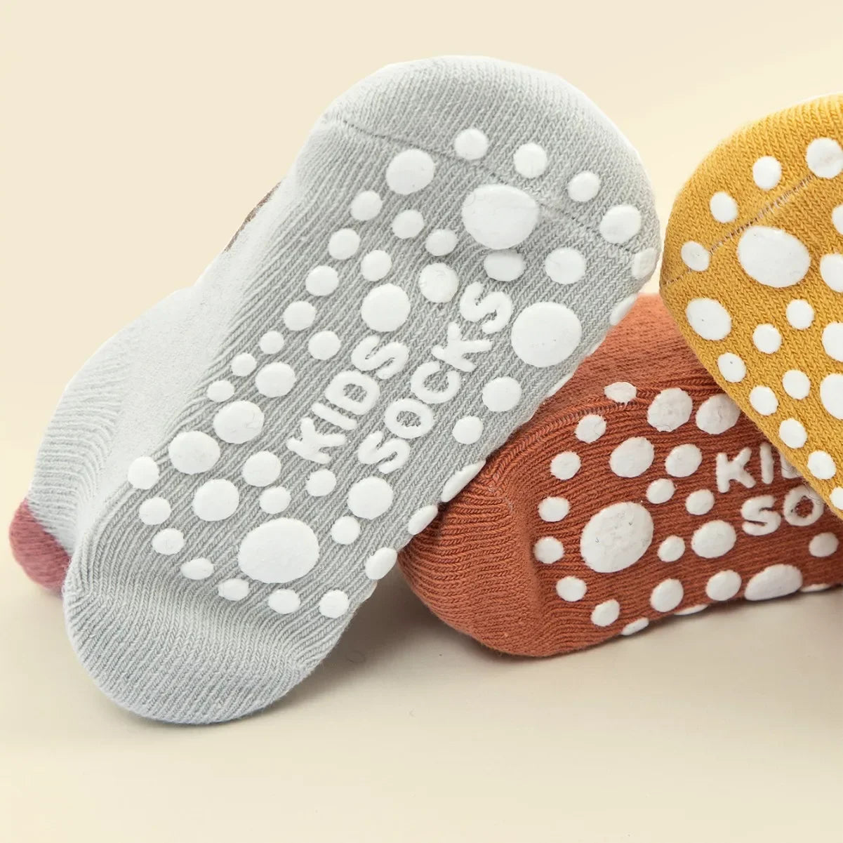 6 Pairs/lot Cotton Baby Anti-Slip Boat Socks for Boys Girls Low Cut