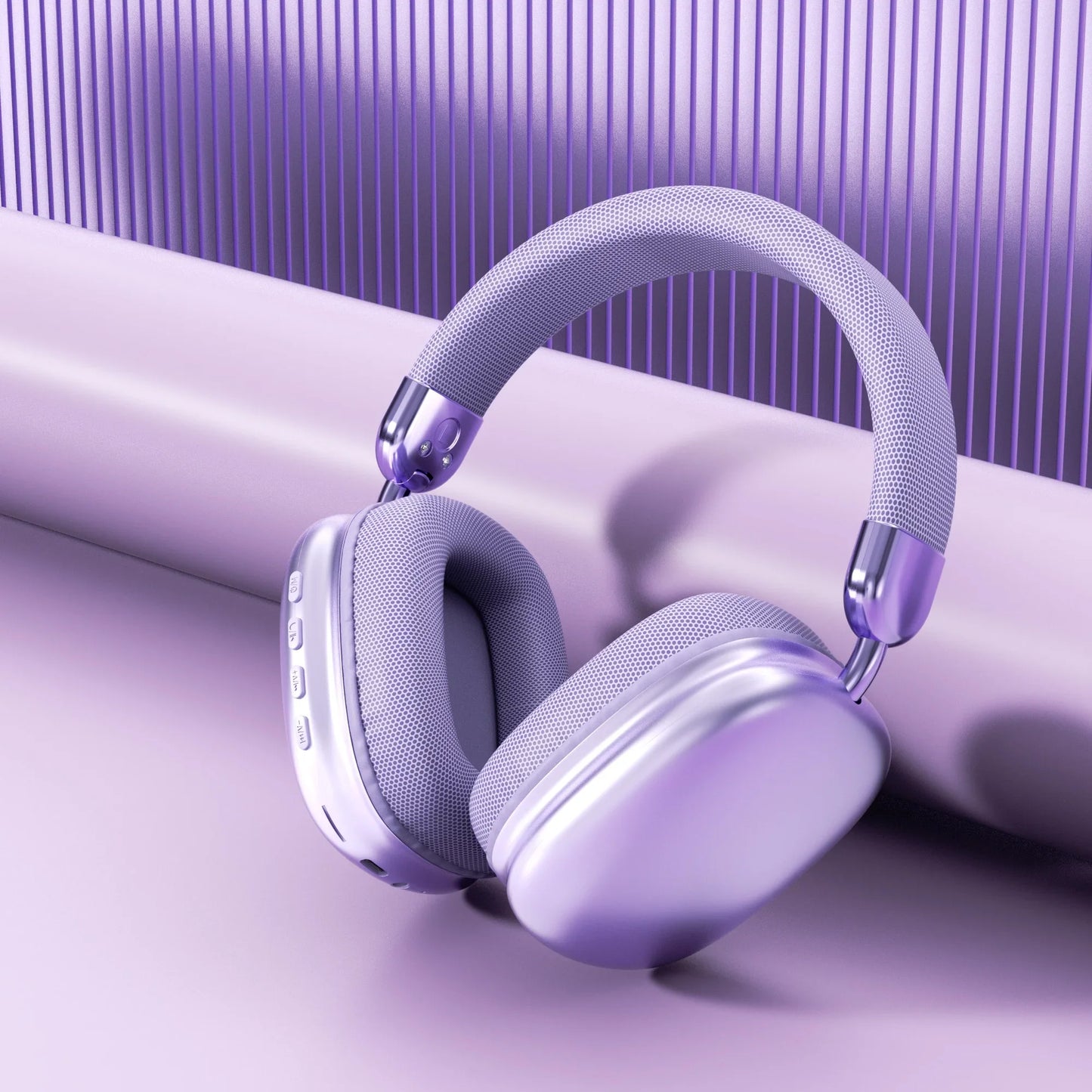 Original 9D Surround Sound Headsets Metal Wireless Bluetooth Headphones with HD Mic Noise Reduction Gaming Earphones for iPhone