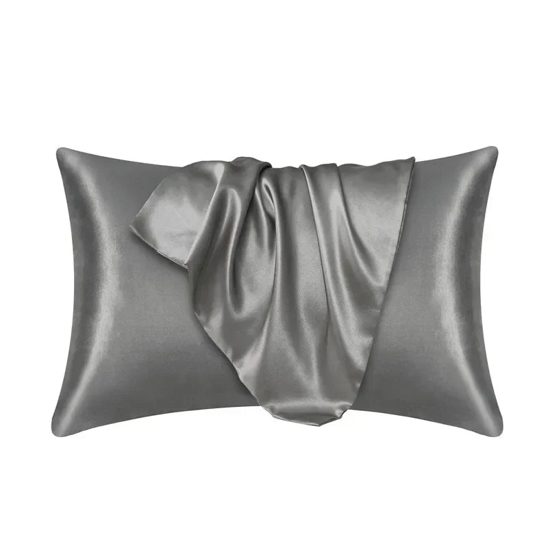 100% Silk Pillowcase Pillow Cover Silky Satin Hair Beauty Pillowcase Comfortable Pillow Case Home Decor Pillow Covers.