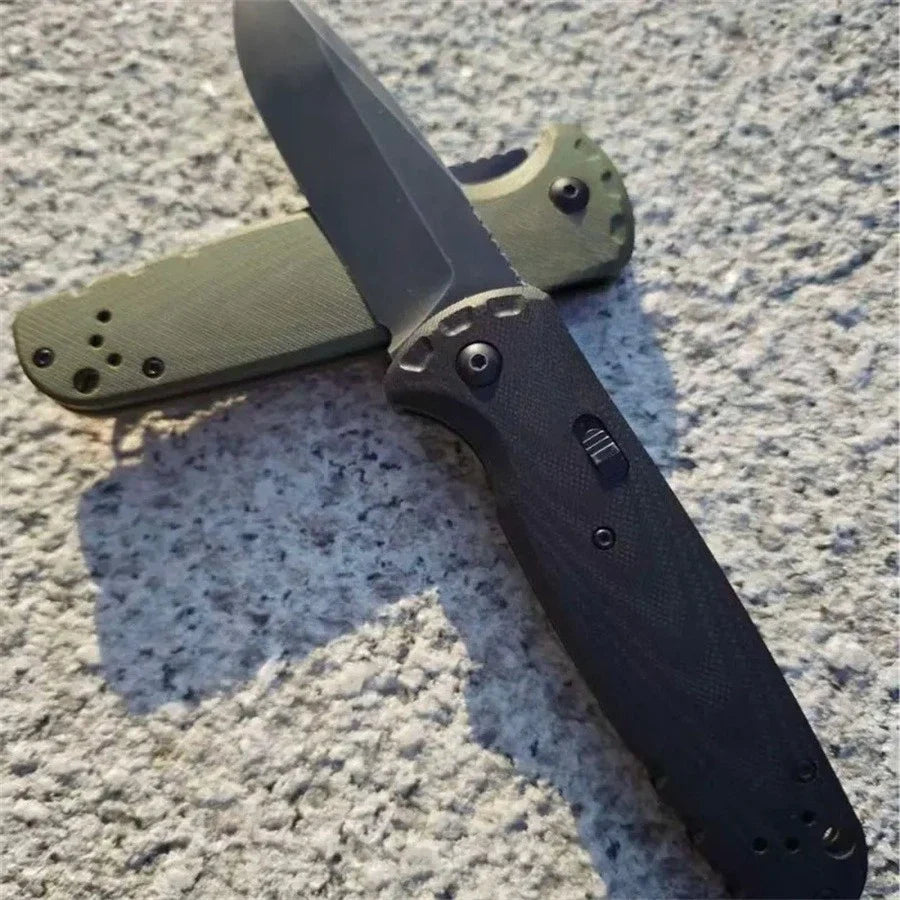 BM 4300 Folding Knife G10 Handle Wilderness Exploration, Hunting, Tactical Combat, Ergonomic Handle, EDC Multi-functional Knives