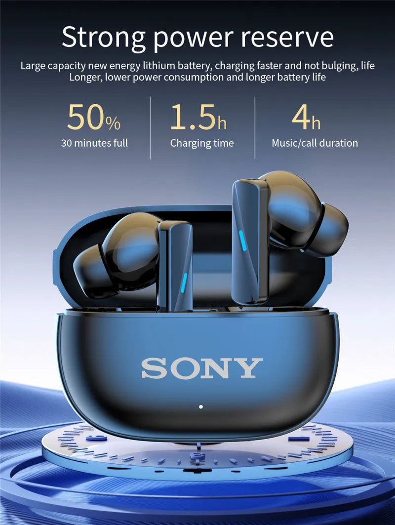 Sony True Wireless Bluetooth Earphones & Headphones In-ear Earplugs Waterproof Fitness Motion Music Hedset Flip Cover Earphone