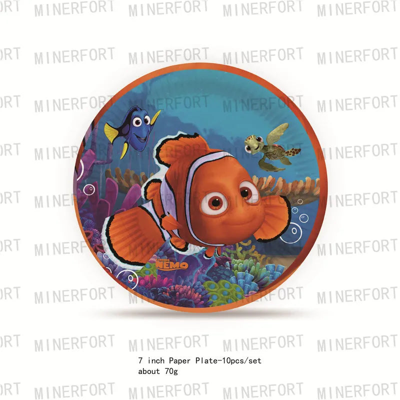 Finding Nemo Themed Party Supplies Cake Topper Balloons Stickers
