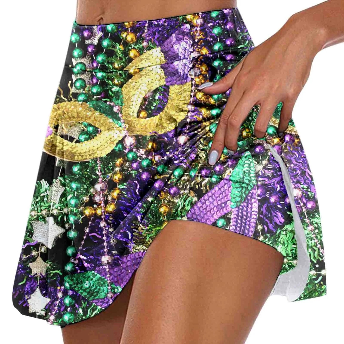 Skirts for Women Womens Daily Casual Workout Printed Skirt Tennis Yoga Sport Active Skirt Shorts Skirt Full Skirt
