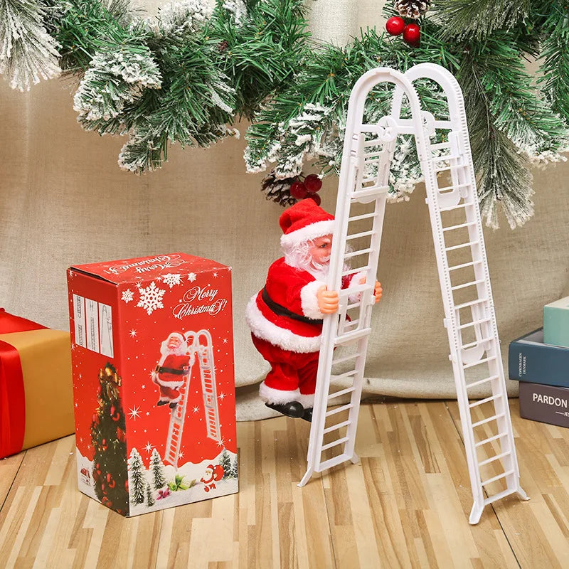 Musical Climbing Santa Claus Christmas Electric Santa Claus Climbing Rope Electric Climbing Ladder Music Santa Claus
