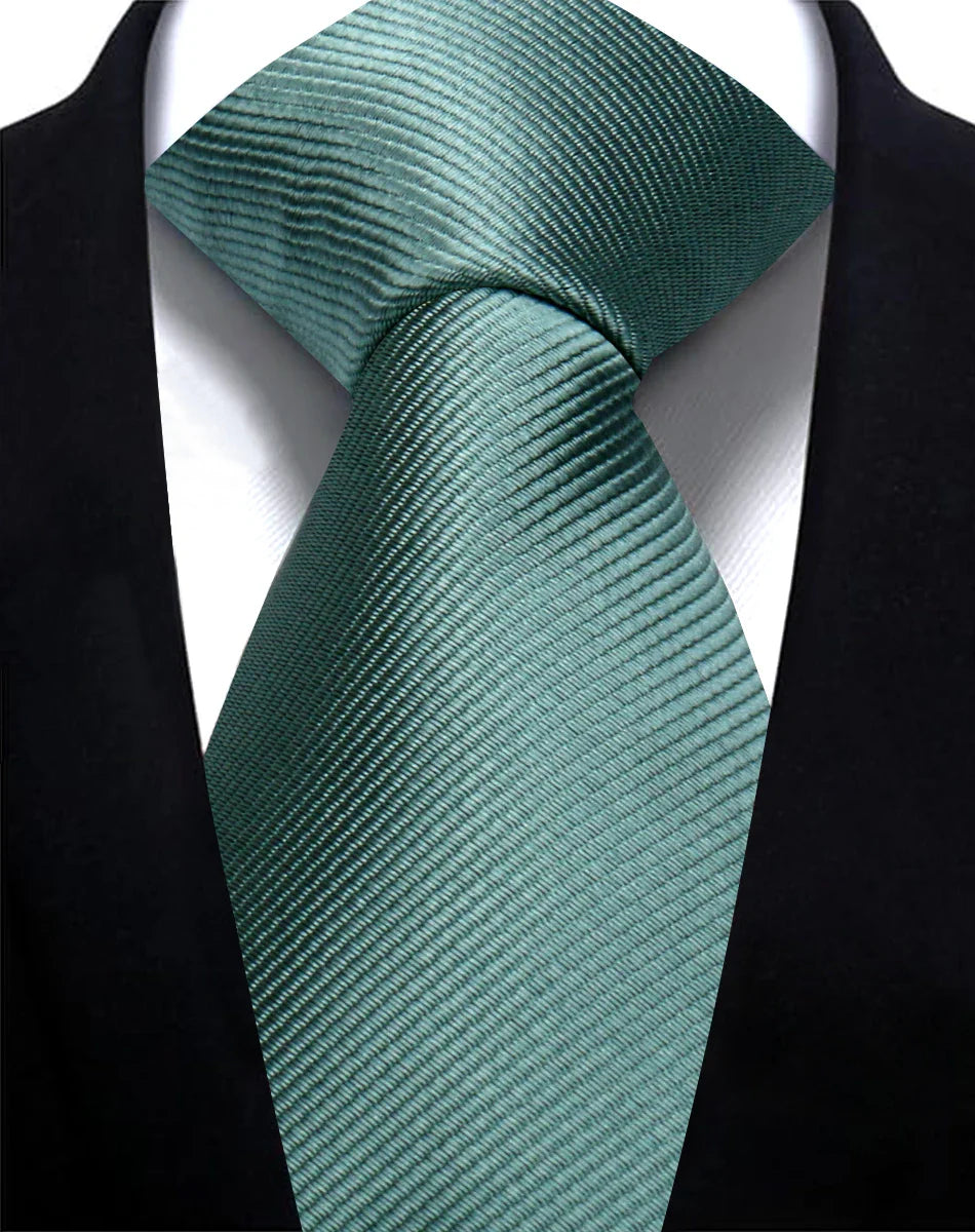 Solid Tie 7.5cm Necktie For Men Fashion, Wedding  Slim Blue Gray.