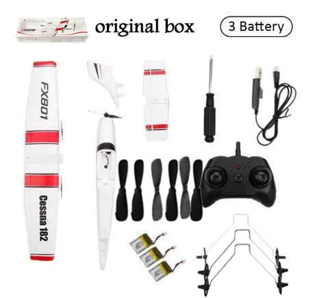 DIY RC Plane Toy EPP Craft Foam Electric Outdoor Remote Control Glider FX-801 901Remote Control Airplane DIY Fixed Wing Aircraft