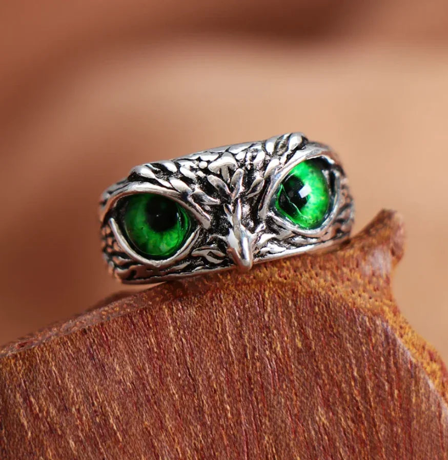 2022 New Vintage Punk Owl Rings For Women Men Resizable Simple Animal Ring Gift Fashion Female Accessories Custom Jewelry