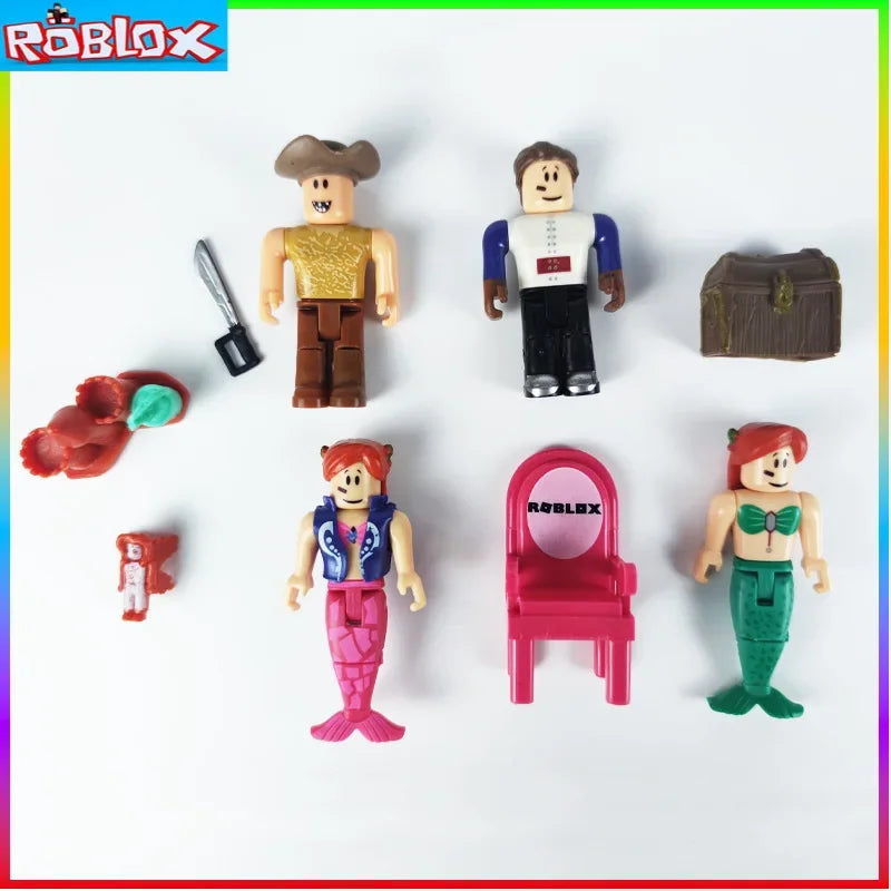 Roblox 24 Collectible Doll Series Virtual World Version 1-6 Building Blocks with Accessories Birthday Gift for Girls Kids Boys