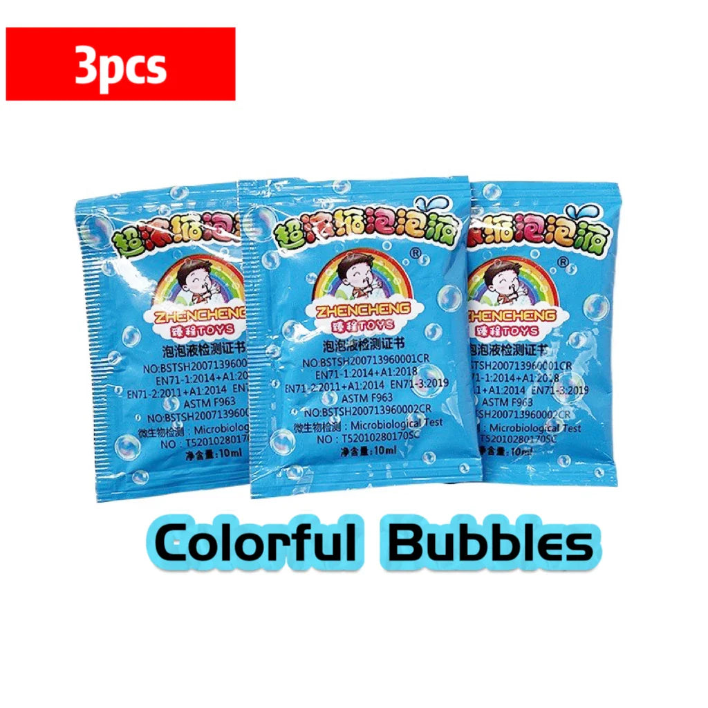 1-10pcs Bubble Machine Refilling Color Bubble Concentrate 10pcs ≈ 500ml Bubble Gun Refilling
