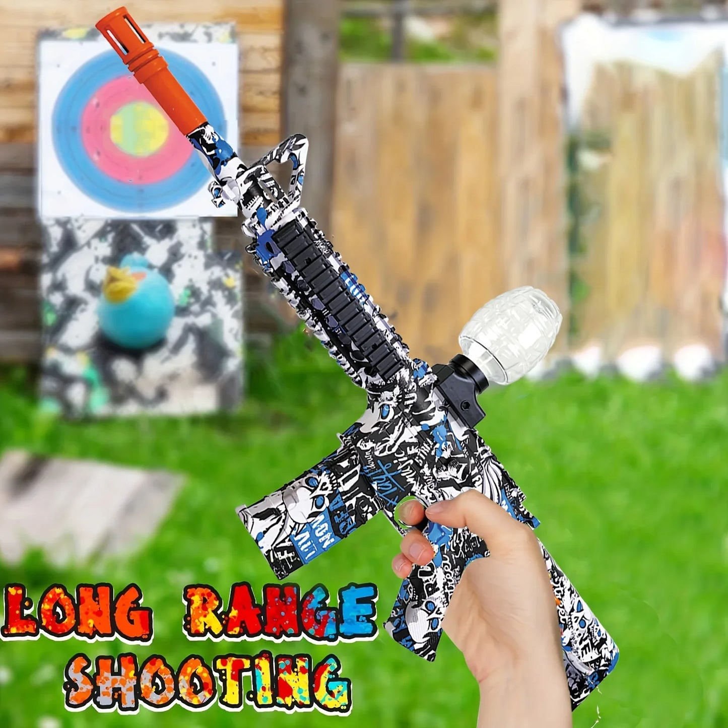 Blaster Electric, M4A1 Blaster, Splatter Ball Gun Full Auto For Summer Outdoor Shooting Game Gift(without bullet)