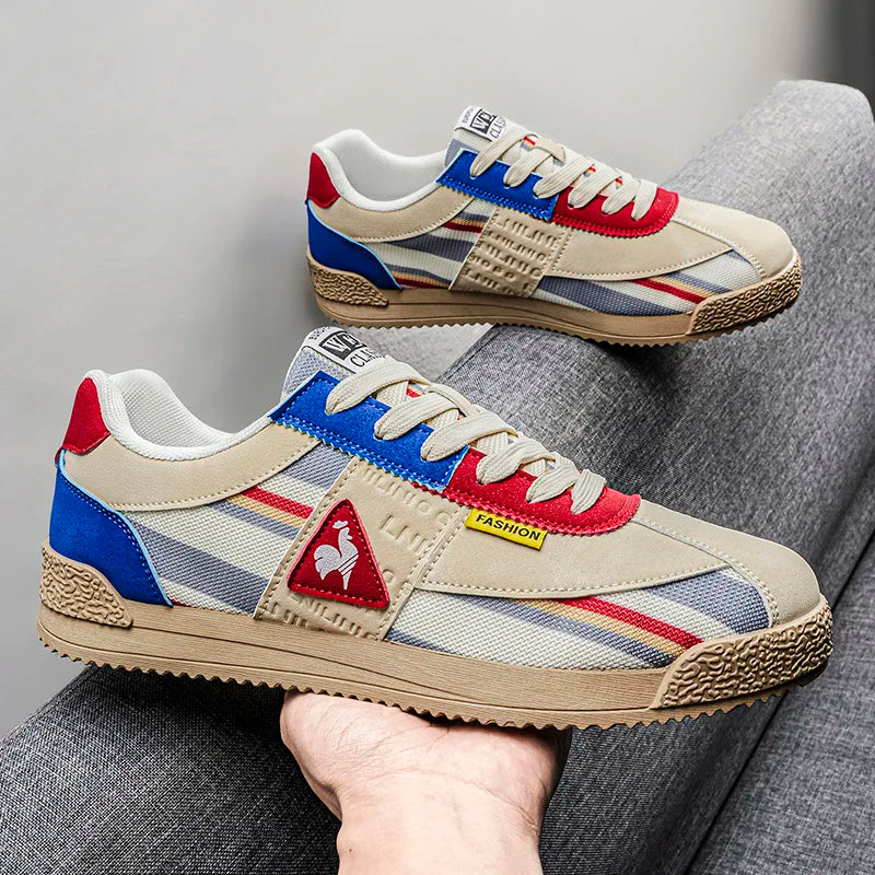 New Men Casual Shoes Fashion Sneakers Outdoor Jogging Breathable Lace-up Leisure Running Walking Comfortable Blade Loafers Brand