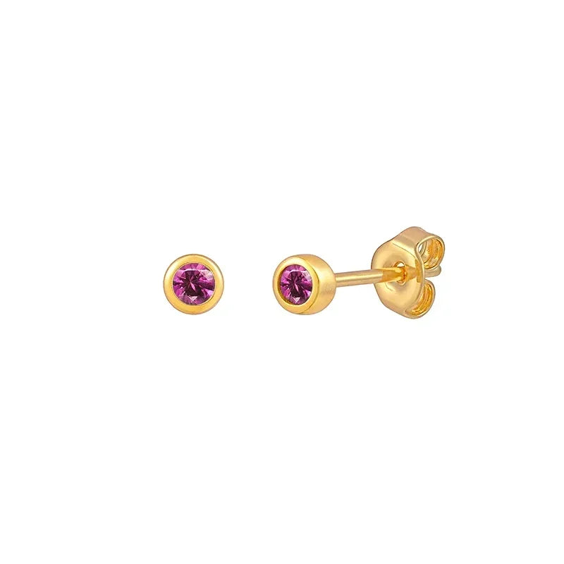 925 Sterling Silver Ear Needle Rose colors Zircon Hoop Geometric Pendant Earrings for women Luxury Fashion Wedding Jewellery2023