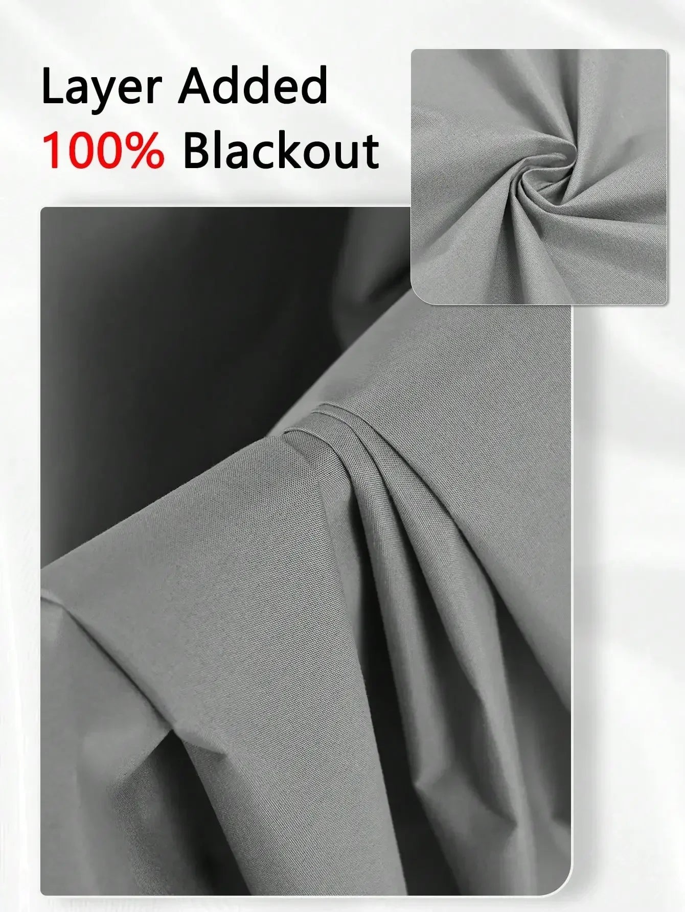 1panel Solid 100% Blackout Curtains with Grommets, Total Privacy Drapes for Bedroom, Living Room, Home Decor.