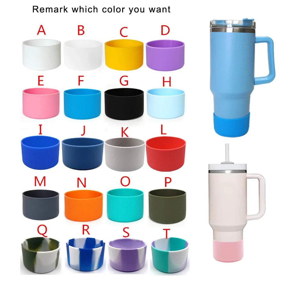 40oz Tumbler with Handle Straw and Silicone Boom Stainless Steel Vacuum Thermos Cup Large Capacity Travel Car Coffee Mug Logo