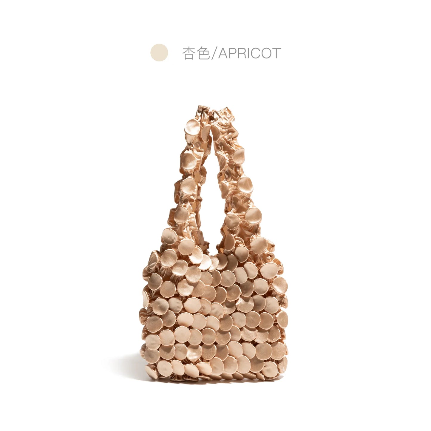 Ruched Bubble Small Tote Bag Telescopic Magic Shopping Bag Folding Portable Shoulder Bags Casual Elegant Large Capacity Handbags