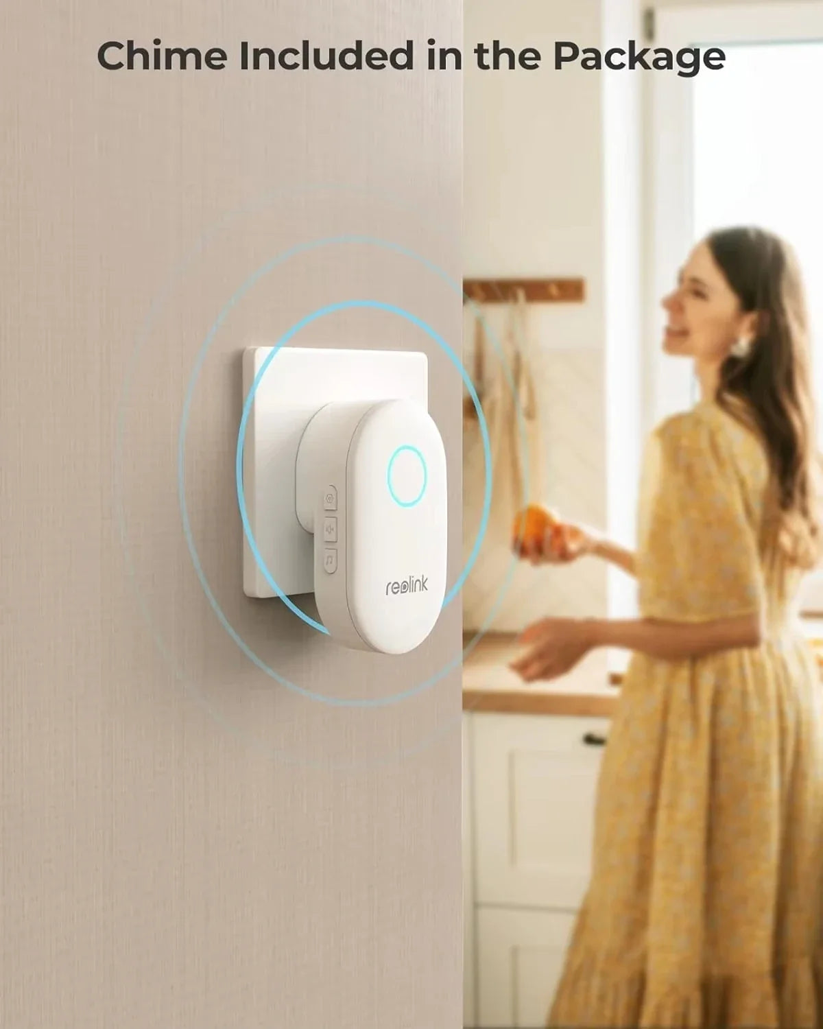 REOLINK Smart 5MP PoE Video Doorbell IP Security Camera Chime, Black 4:3 White 3:4 Aspect Ratio 2-Way Talk Secured Local Storage