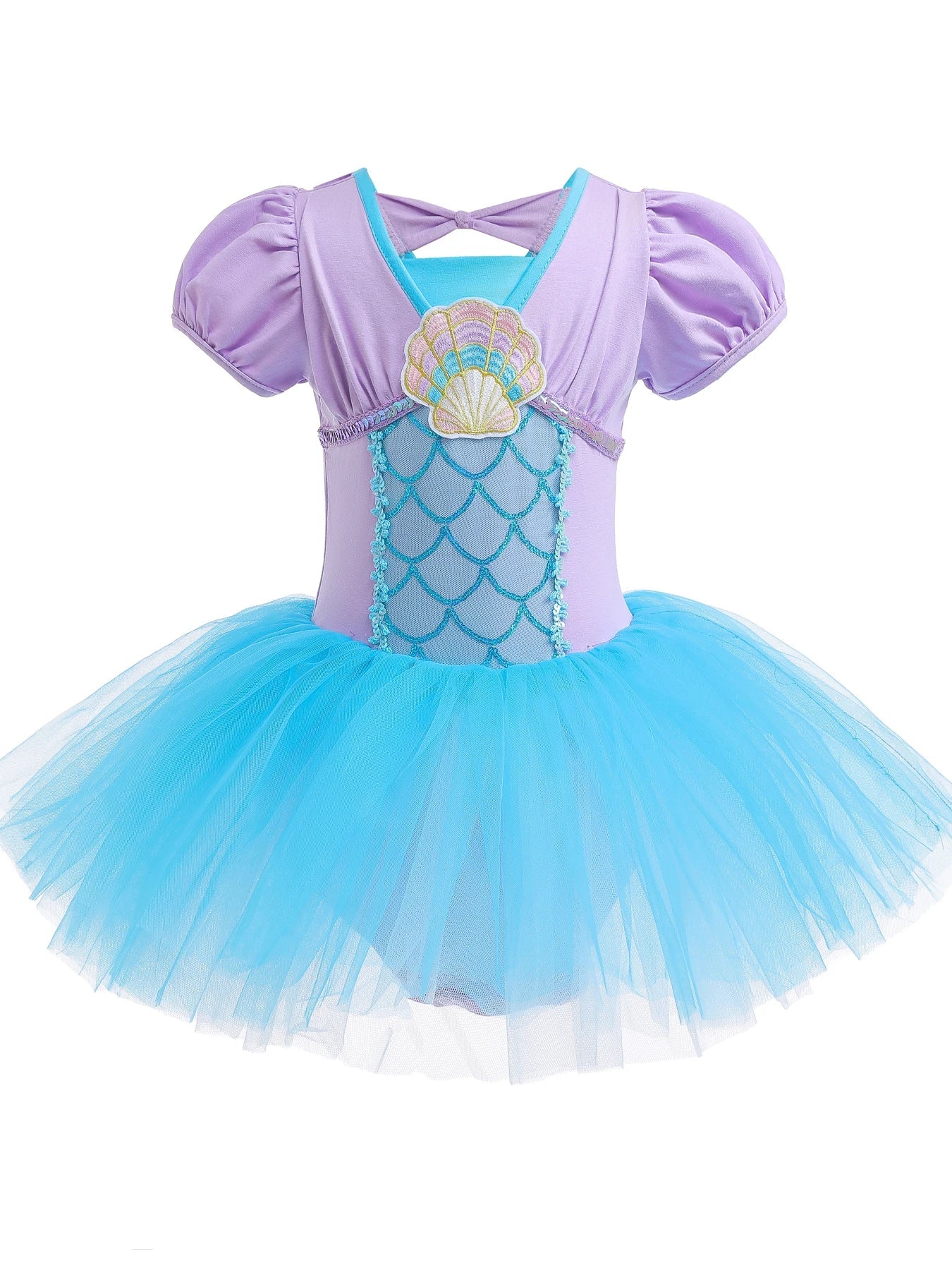 Girls Mermaid Costume Princess Dress Up Cosplay Party Dress Little Girls Ballerina Dance Costume Outfit Dancewear