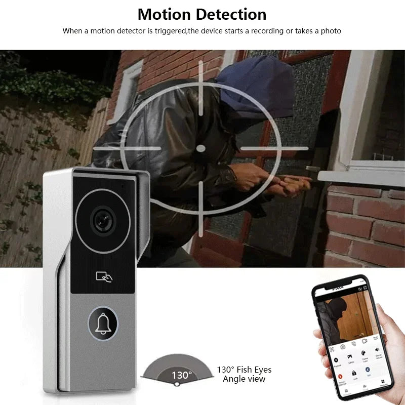 ANJIELO SMARTANJIELO SMART 10 Inch Vide10 Inch Doorbell Video Camera System with 7 Door Lock Intercom - Home Security Protection