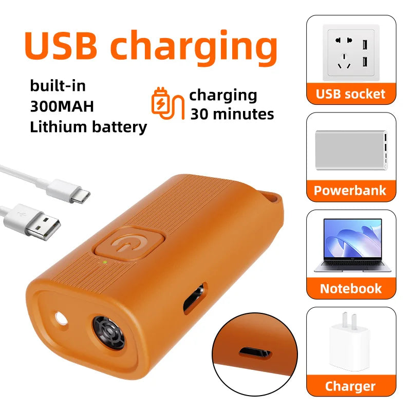 Portable, Rechargeable Dog Training Anti-Barking Device with LED Light (Non-Shock Warning Device)