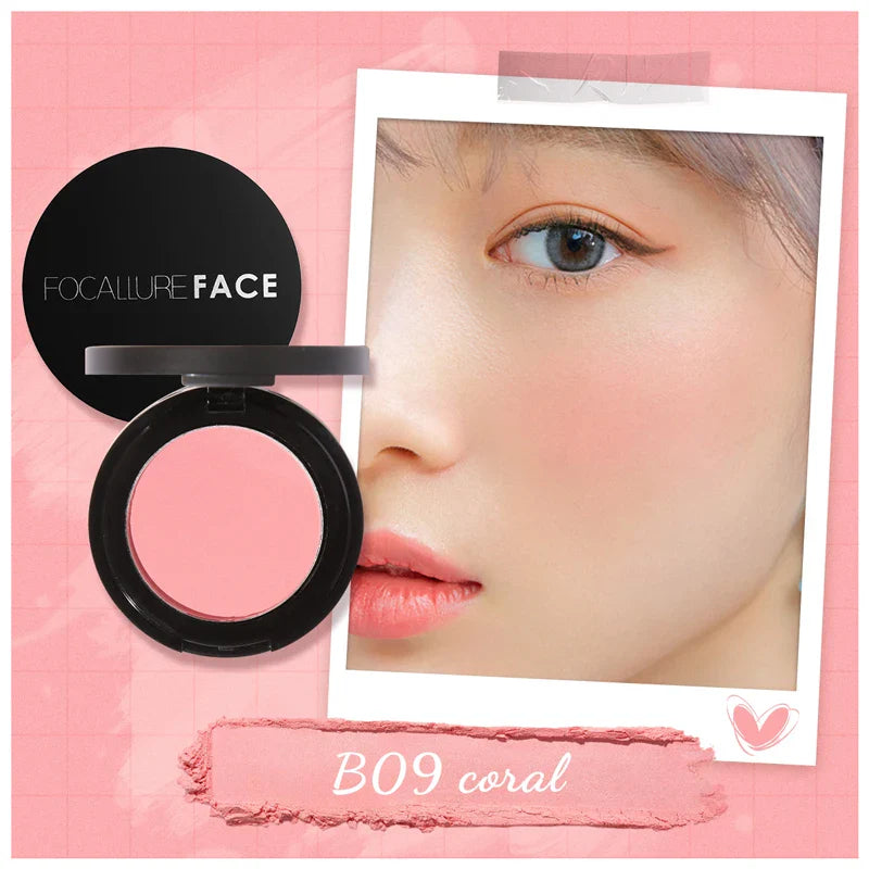 FOCALLURE 16 Color Blush Palette Makeup Nude Matte Blusher Bronzer Powder Palette Shimmer Face Blusher Palette Makeup Cosmetics