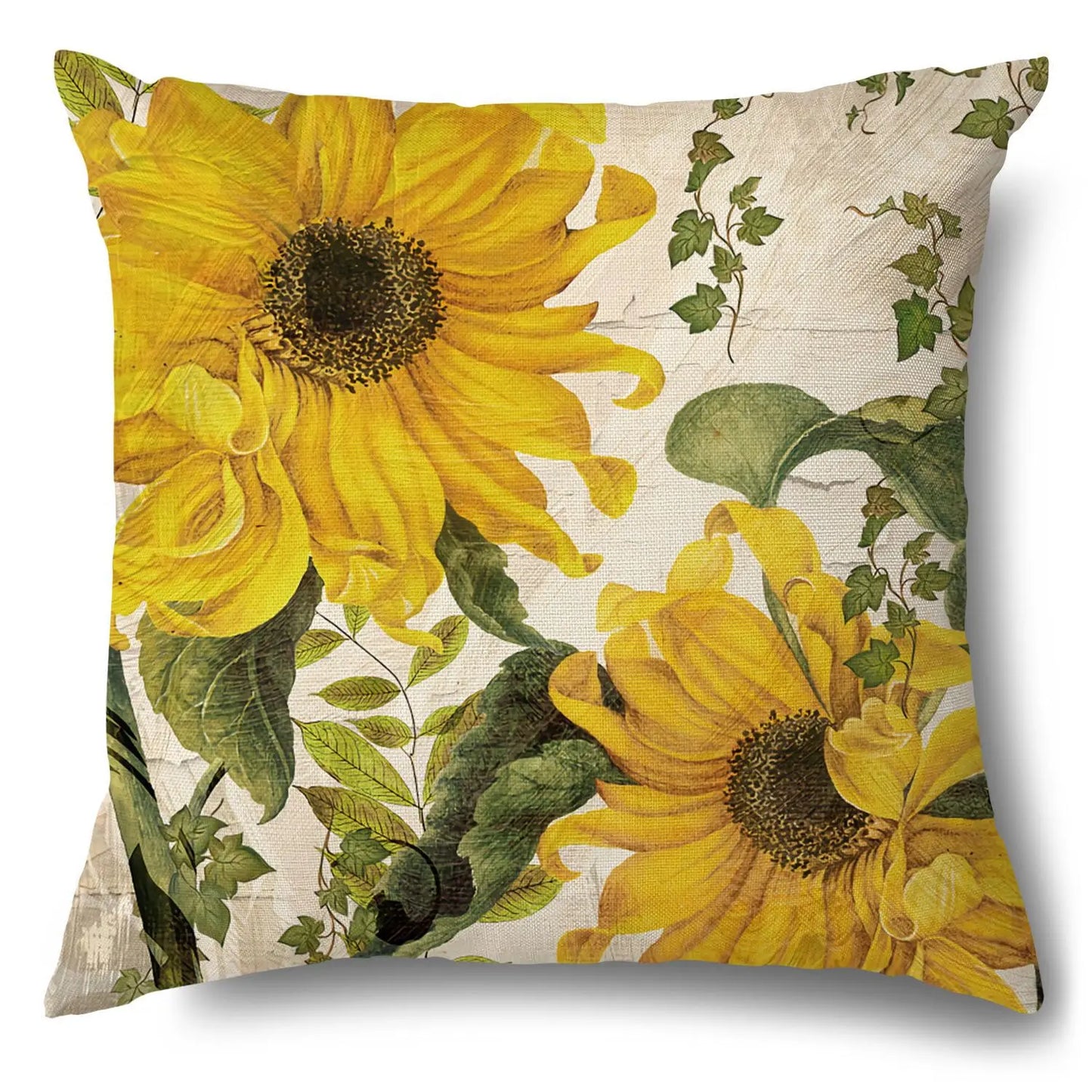 Sunflower Pillow Cover Fall Thanksgiving Decorative Cushion Cover Autumn Farmhouse Home Sofa Decor Pilow Case Flowers Pillowcase
