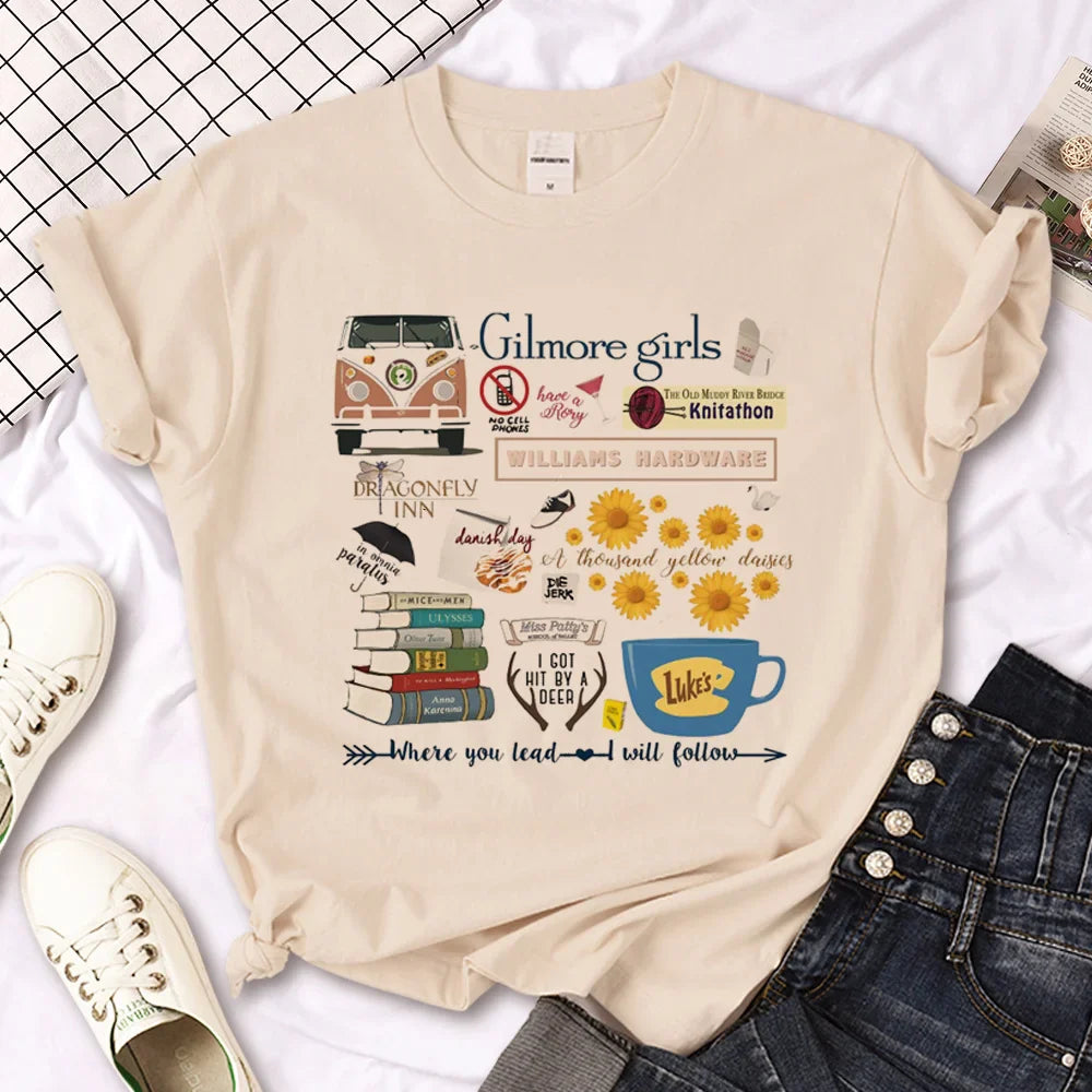 Gilmore Girls t shirt women graphic t shirt girl anime clothes