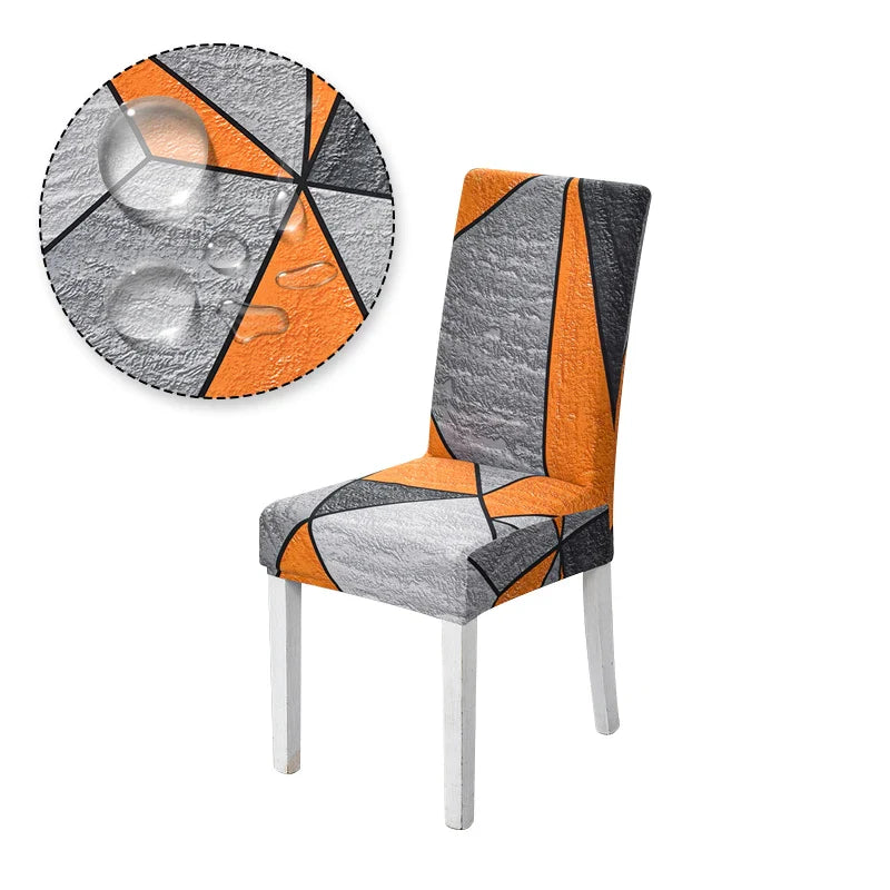 Chair Cover Printed Stretch Anti-dirty Elastic Seat Cover used For Wedding Party Home Kitchen Dining Room office living room