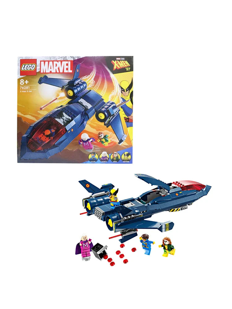 LEGO 76281 Marvel X-Men X-Jet Toy Plane Model Building Kit